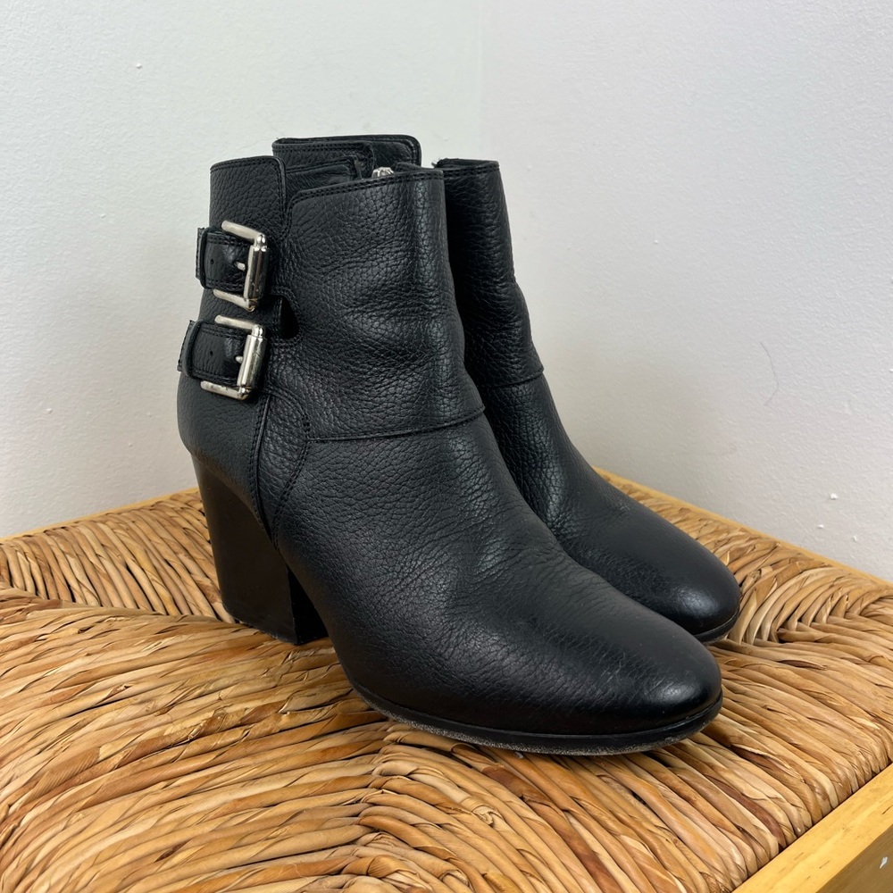 The Kooples Leather Buckle Ankle Boots Sz‎ 39